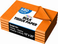 Orange Tissue Paper for Gift Bags 15" X 20" 480 Sheets