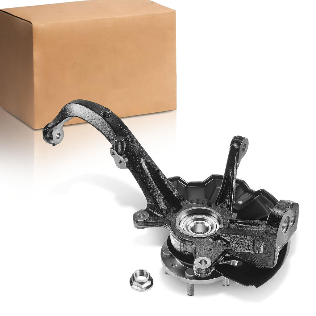 Partsflow Front Right Complete Wheel Hub Bearing Steering Knuckle Assembly