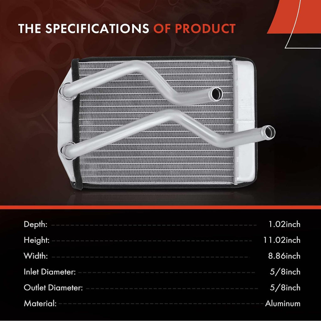 A-Premium HVAC Heater Core Compatible with Dodge & Jeep