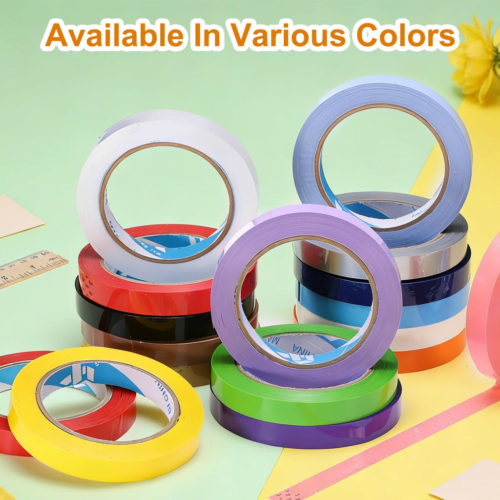 10 Pcs Poly Bag Sealing Tape, 1/2" x 100 Yard, Navy Blue