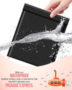 Black Bubble Mailers 8.5x12" 480 Pack Padded Envelopes Self Seal