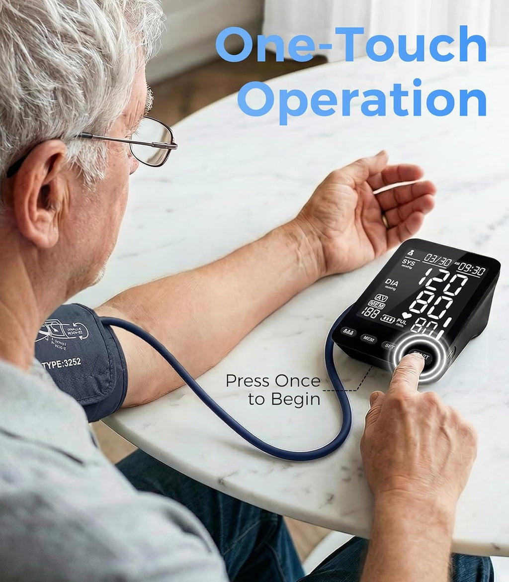 Blood Pressure Monitor, Upper Arm Automatic, 3 Users 199 Memory Black