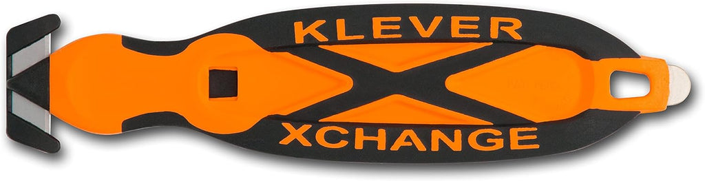 Klever XChange, Safety Box Cutter Knife, Orange