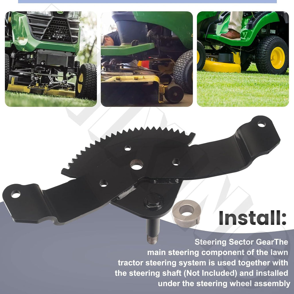 AM136297 Steering Sector Gear Compatible with Jo-hn Deere M151206 X500 X520 X300 X320 X340 Lawn Tractor