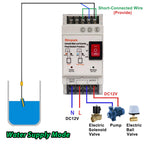 DC12V Sump Pump Float Switch Controller,Auto Water Level Control, Liquid Level Sensor Detector Relay With 9.8Ft Float Switch For Sewage Pump, Water Tank, Septic Tank,FL-2