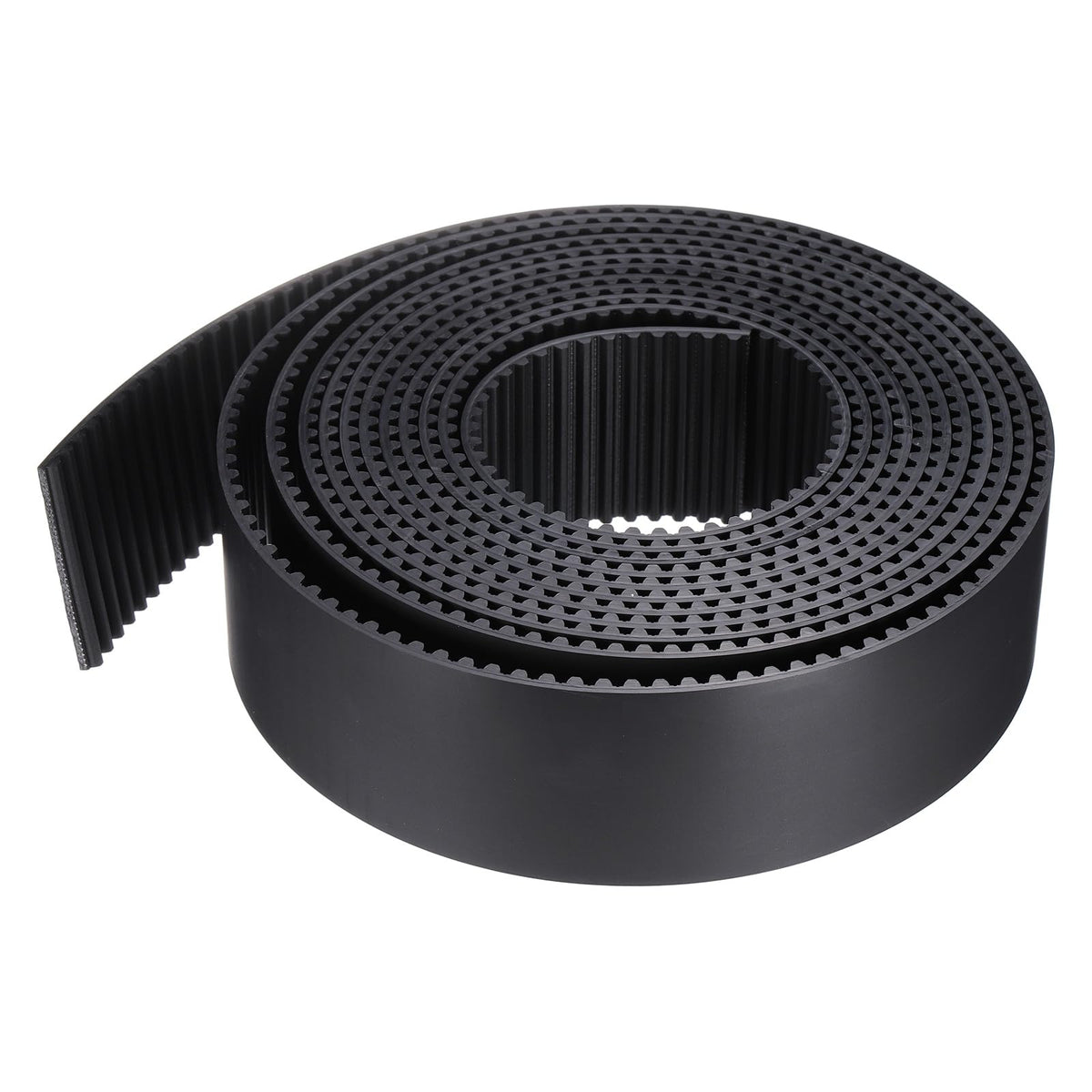 uxcell S5M Open Ended Timing Belt, 45mm Width x 4 Meter Length, 5mm Pitch Length, Steel Wires Inside Synchronous Belt, Black