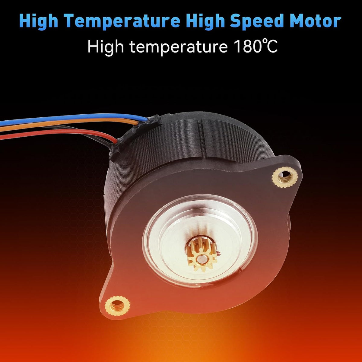 HighTemperature 180° Motors Upgraded NEMA 14 36mm Pancake Motor,3D Printer 10Teeth Extruder Circular Stepper Motors, for Voron 2.4 0.1 0.2 Sherpa Mini Ender 3 V2 Pro, BLV, CR10 3D Printer