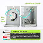 Pre-Drilling 30 Amp Generator Inlet Box, NEMA L14-30P Power Inlet Box