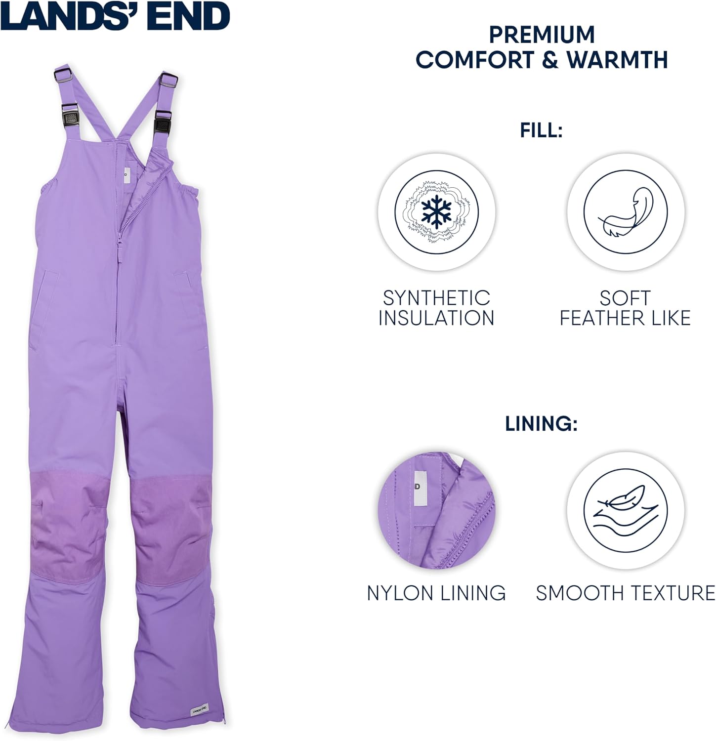 Unisex Kids Squall Waterproof Adjustable Insulated Iron Knee Snow Bib Overalls