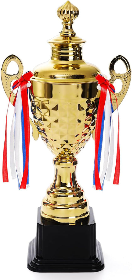 Large Trophy Cup, Gold Trophy Award Cup for Sports, Tournaments, Competitions, 1st Place Award, Ceremony Celebration