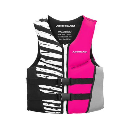 WICKED Kwik-Dry Neolite Flex Life Jacket for Adults - USCG Approved Level 70 Life Vest for Women, Watersports Vest