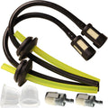 2 Pack Fuel Line 2 Hole Grommet Assembly Fuel Filter Primer Bulb for Hon da GX31 GX35 GX35NT GX22 GX25 GX25N GX25NT GX25T Engine Trimmer Brushcutter