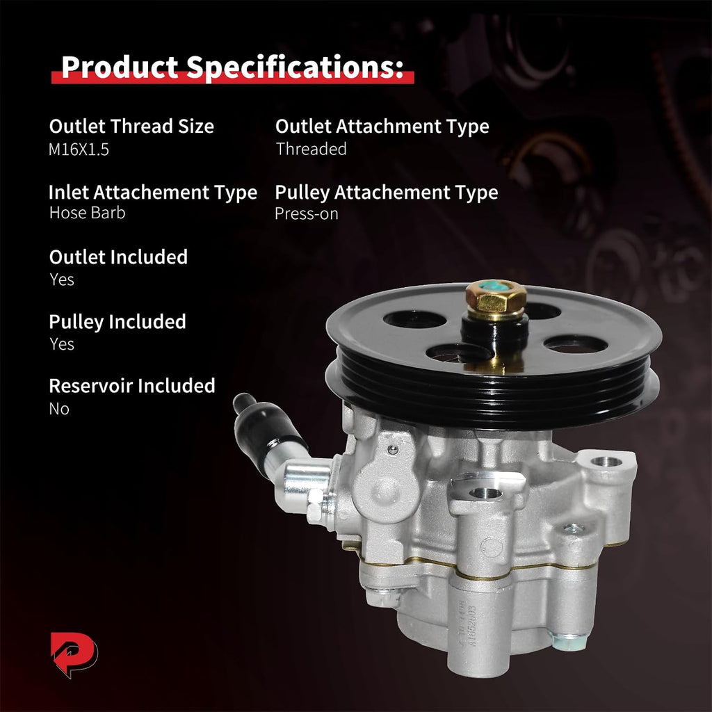 PHOBOOS Power Steering Pump Fit for Toyota Sienna 2004-2006