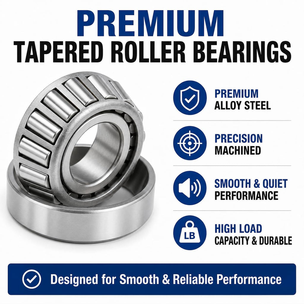 Trailer Bearing Kit 7000 lb, Tandem Axle Wheel Bearing Replacement Kit