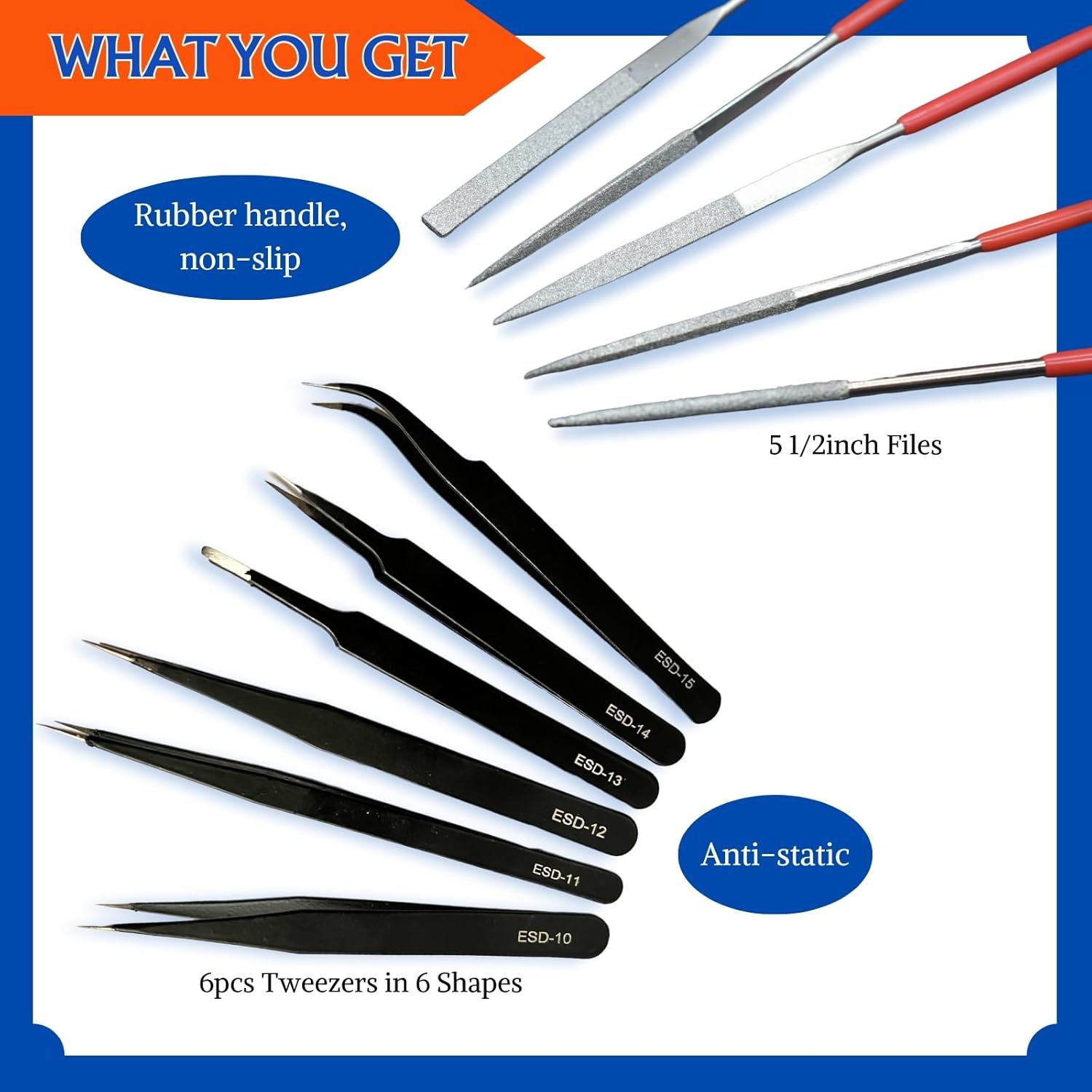 Gundam Model Tool Kit, 64pcs Hobby Modeler Basic Tool Set for Minature Bandai Models, Cars, Airplanes, Buildings