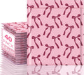 Bubble Mailers 8.5x12 Inch 40 Pack Cute Pink Bow Padded Envelopes