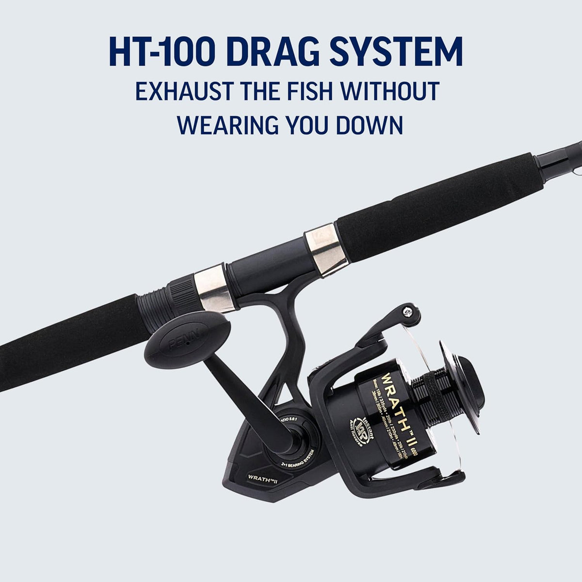 Wrath II Spinning Reel and Fishing Rod Combo
