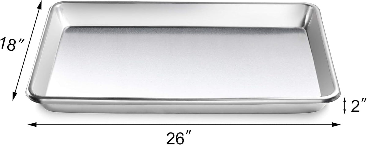 Sheet Pan/Bun Pan, 18" L x 26" W x 2" H Full Size