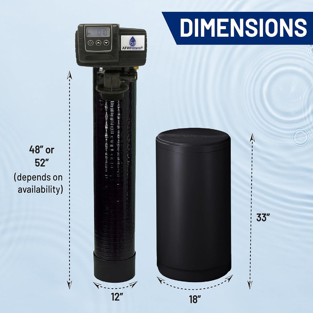 Iron Pro 2 Combination Water Softener Iron Filter Fleck 5600SXT Digital Metered Valve 64,000 Grain - High Flow for
