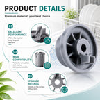 8 Pack 165314 Dishwasher Lower Rack Wheels Fit for Bosch Dishwashers