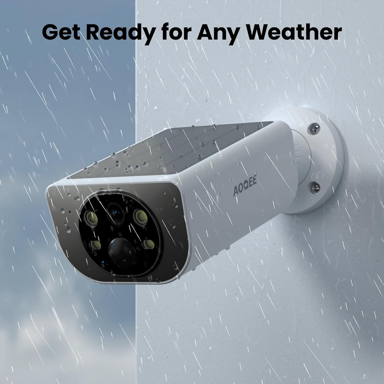 Cameras for Home Security-2K Wireless Security Camera Outdoor with AI Motion Detection & Siren, Non-Stop Solar