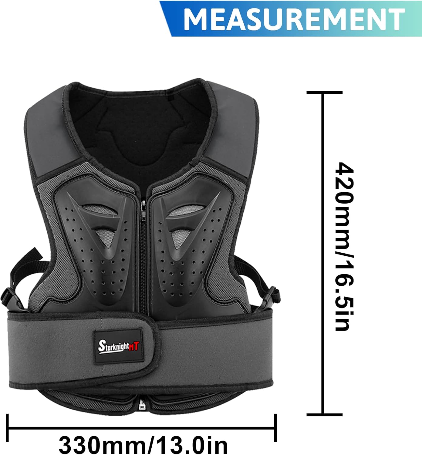 Kids Motorcycle Chest Protector Dirt Bike Youth Riding Spine Back Armor Protection for Motocross Cycling