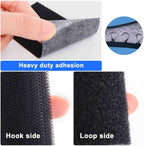 Hook and Loop Tape 1in x 20ft, Slef Adhesive Interlocking Strip, Mounting Tape Heavy Duty Adhesion, Picture Hanging