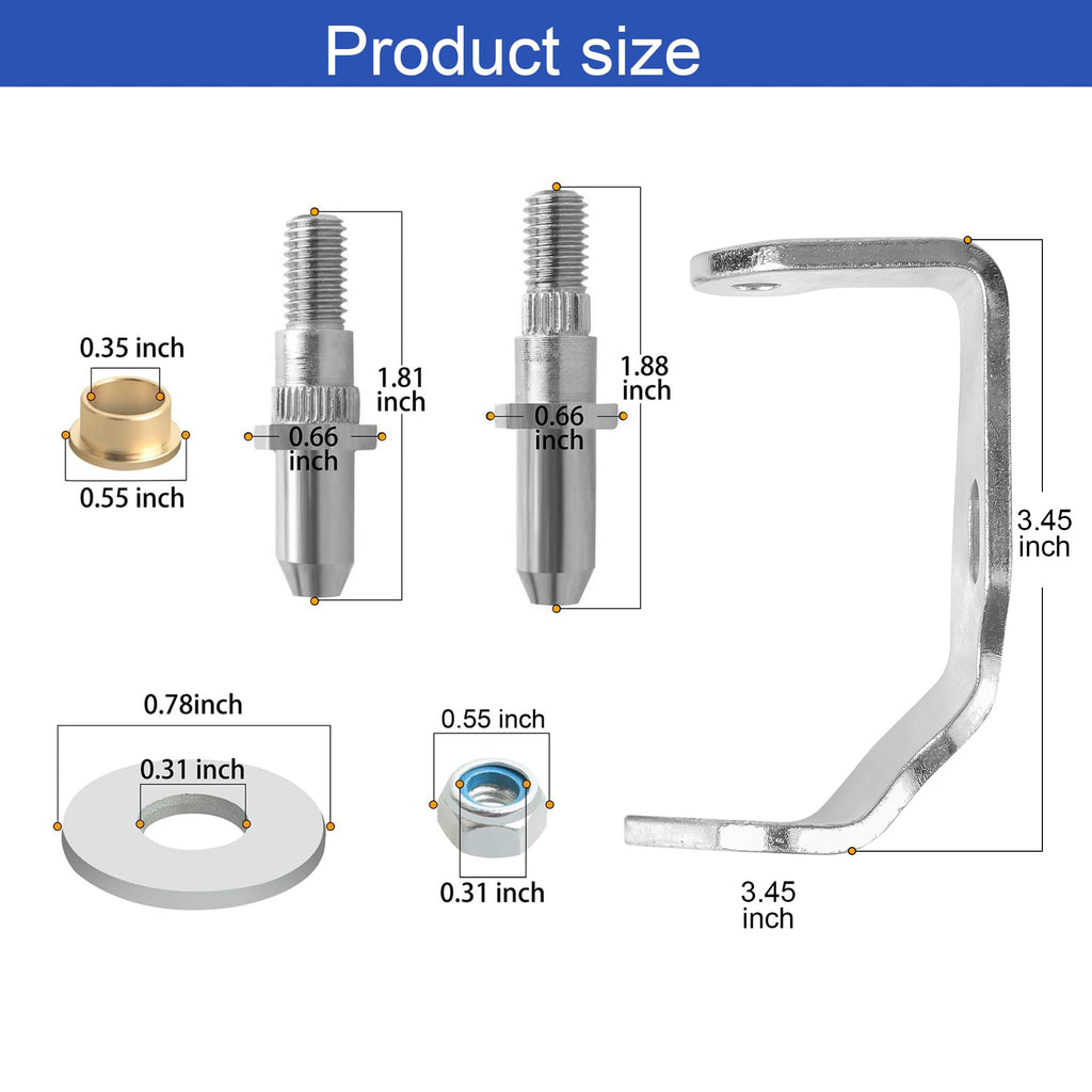 Door Hinge Pin And Bushing Kit Front Driver & Passenger for Select Cadillac