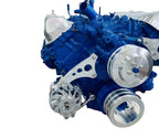 Chap Performance compatible with 429 460 Ford Alternator Bracket Low Mount using Mechanical Water Pump BBF