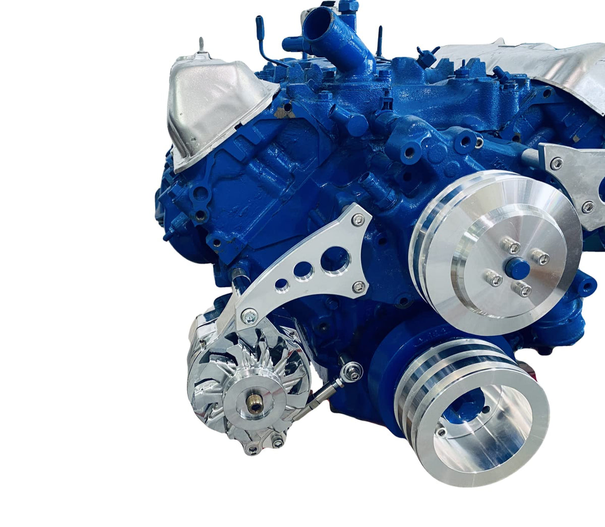Chap Performance compatible with 429 460 Ford Alternator Bracket Low Mount using Mechanical Water Pump BBF