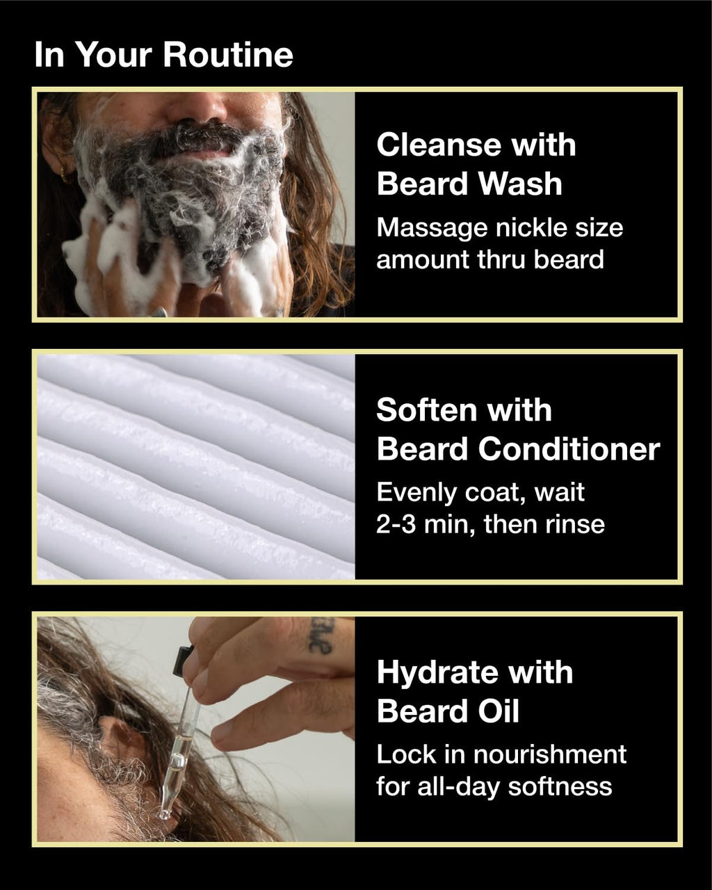 Beard Wash Set for Men, Beard Shampoo & Conditioner (Vanilla Rum)