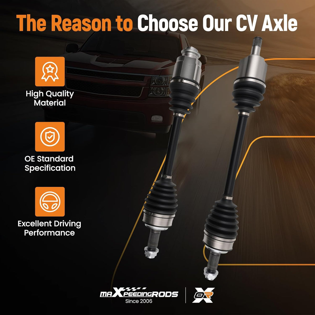 maXpeedingrods Front Left and Right CV Axle Assembly for Honda Accord