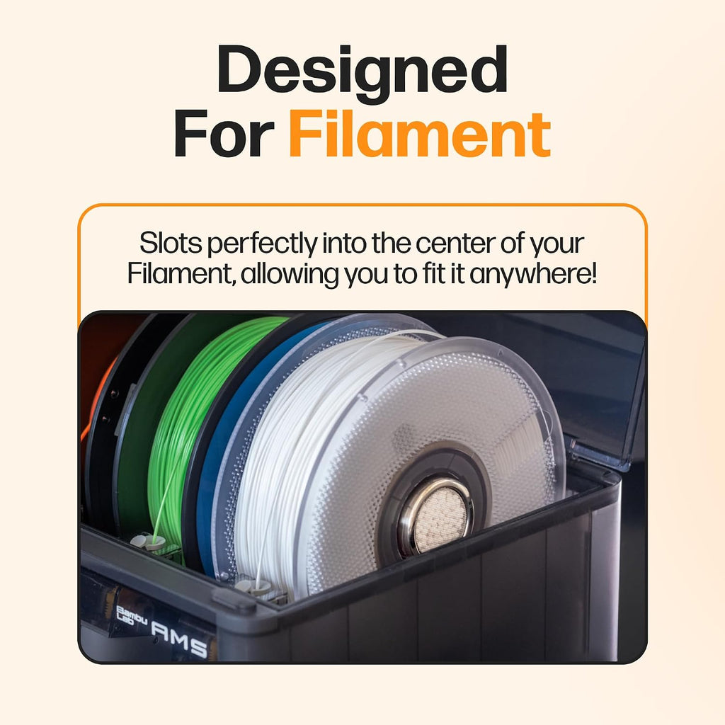 Filament Drying Desiccant (2 Pack) by Slice Engineering | 10X More Powerful Than Silica Gel | Infinitely Rechargeable