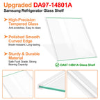DA97-14801A Refrigerator Shelf Glass For Samsung Fridge Shelf Replacement
