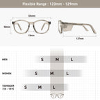 VETRA Omega Z87+ Safety Glasses Side Shield CP Frame (Cold Brew)