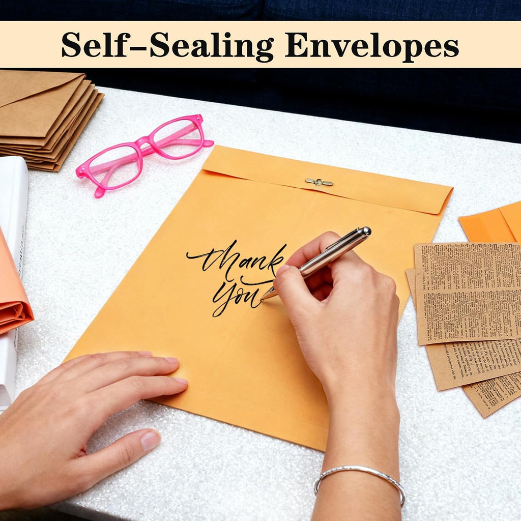 "Dyrfolm 20 Pack 9 X 12 Clasp Envelopes, Brown Kraft "