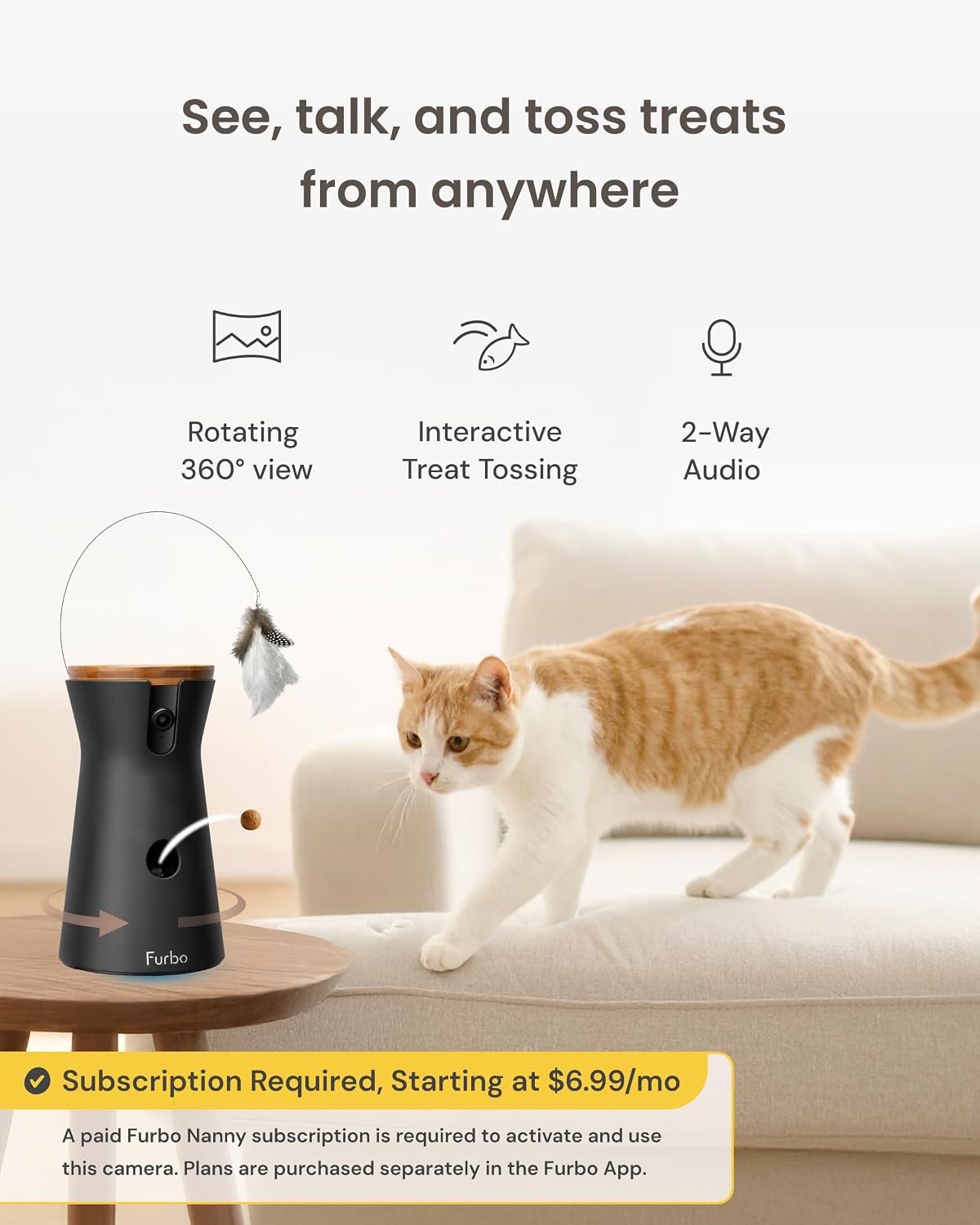 360° Cat Camera [Paid Plan Required to Activate]