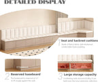 Restaurant Booth Seating Bench, Breakfast Nook Benchs, Commercial Banquette with Hidden Storage, Modern Armless Booth