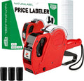 1-Line 8-Digit Price Gun Kit (Model NT5500, Red) | Kit includes price gun, price labels, ink roller, instruction manual