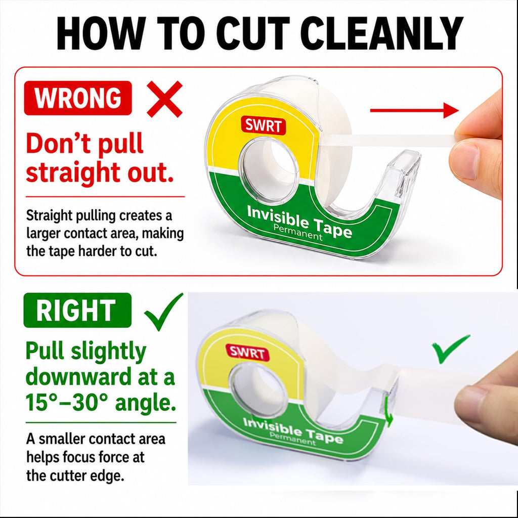 Double-Sided Tape, 1/2 in x 300 in, 12 Pack with Dispensers
