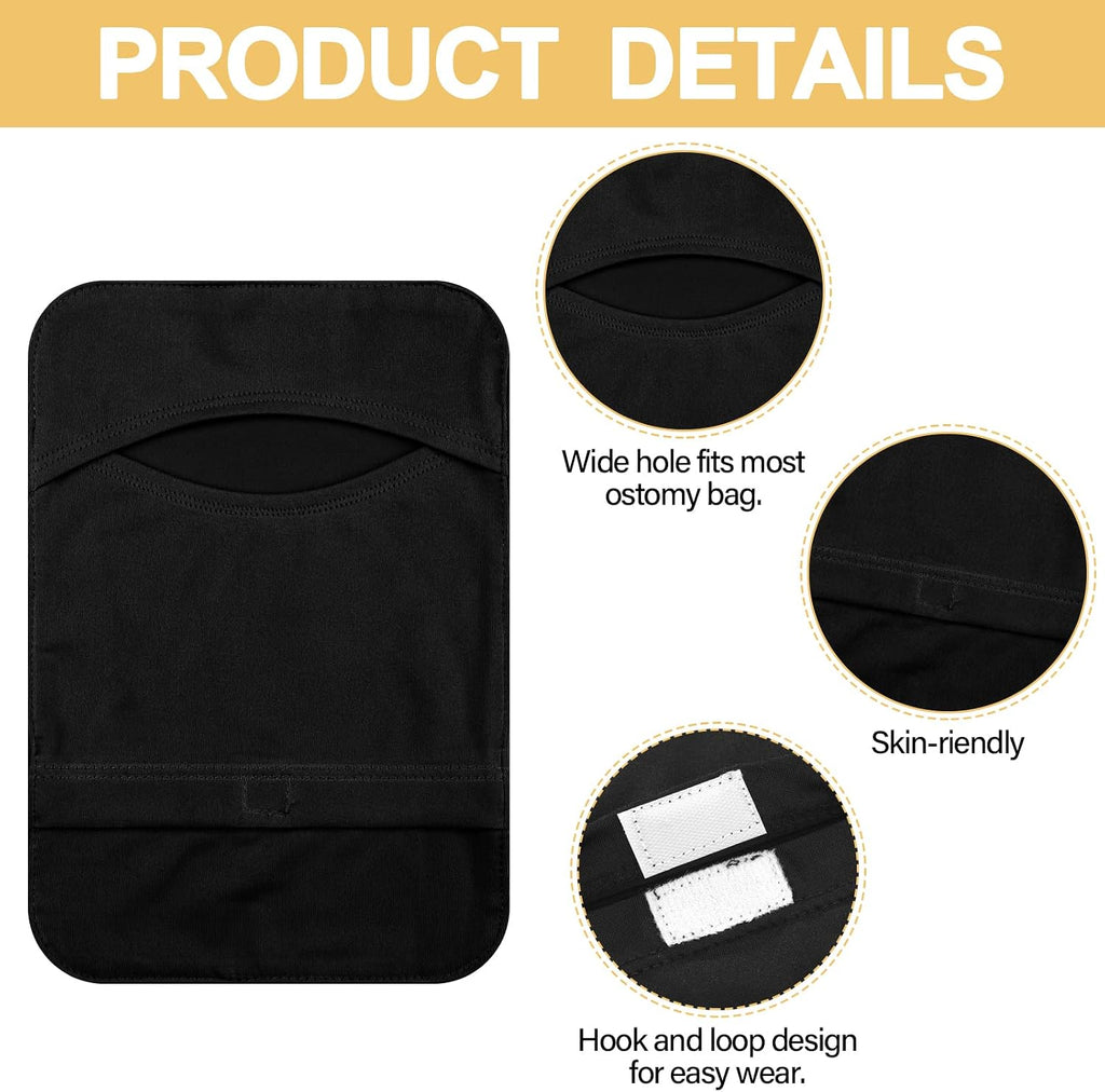 8pcs Ostomy Bag Cover Colostomy Pouch Cover Lightweight Odor Control Stretchy Bag Washable Pouch Liner for Women Men