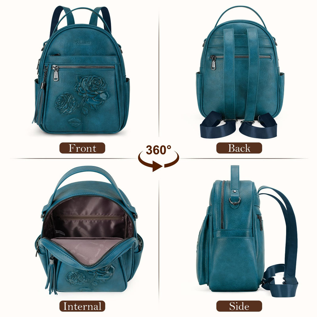 Mini Backpack Purse for Women,Vegan Leather Small Backpack for Daily