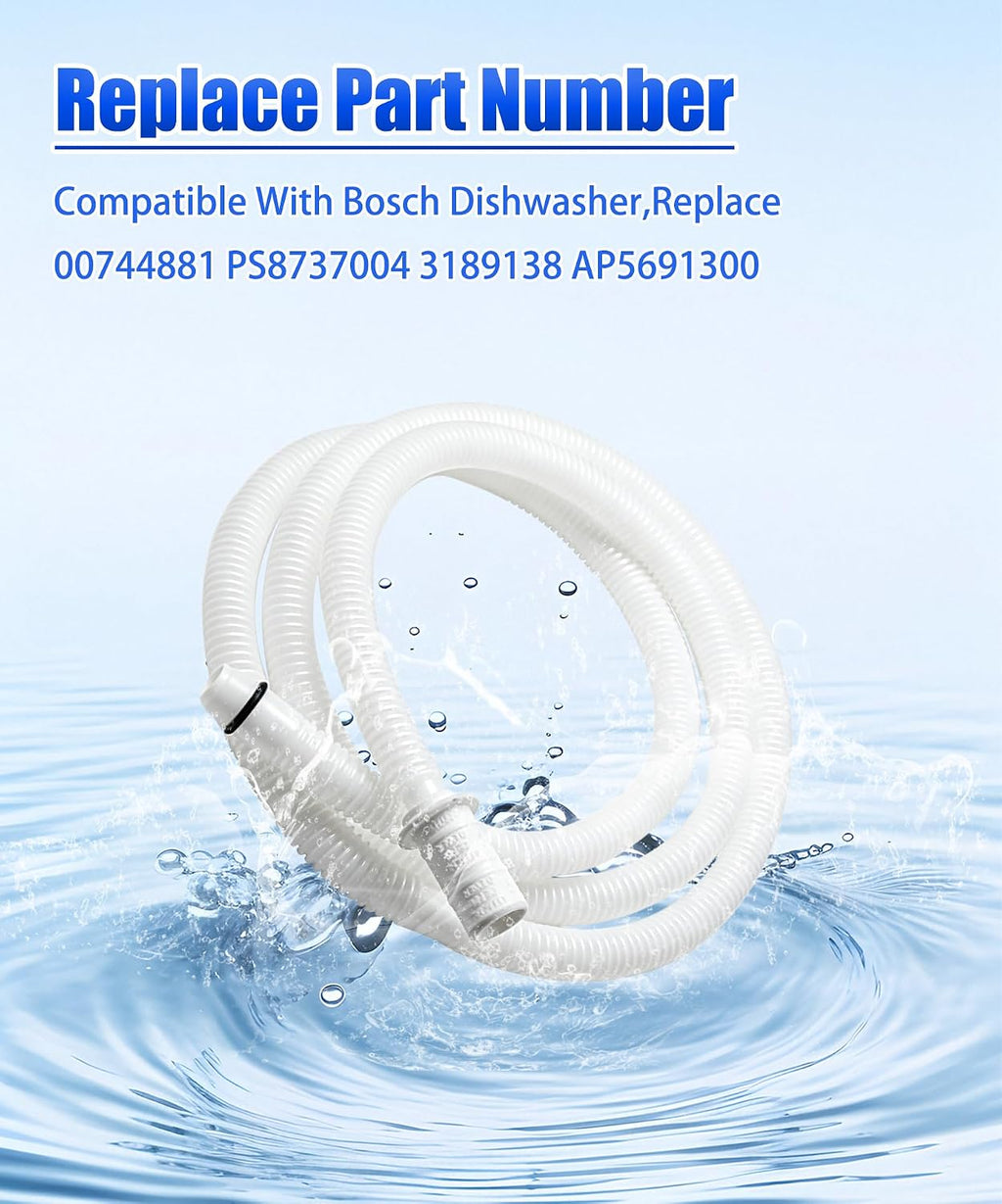 00744881 Dishwasher Drain Hose Extension Fits for Bosch