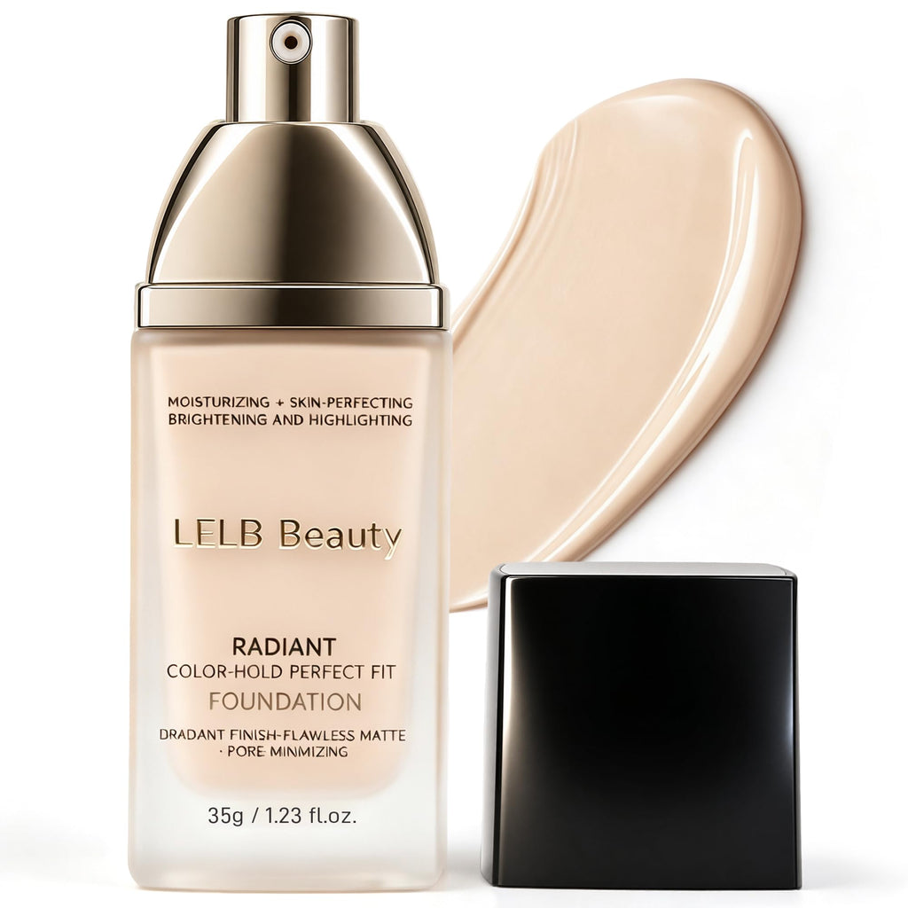 Full Coverage Foundation, Hydrating Blurring Soft Matte Face Makeup 1.23oz