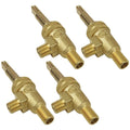 Smaeti Replacement Gas Burner Valve - 4418500200 Compatible with Jade Range, 1/8" MPT x 3/8"-27, 4-Pack Horizontal Split Valve, Compatible with JTRH-36B-36C, JTRH-36GT