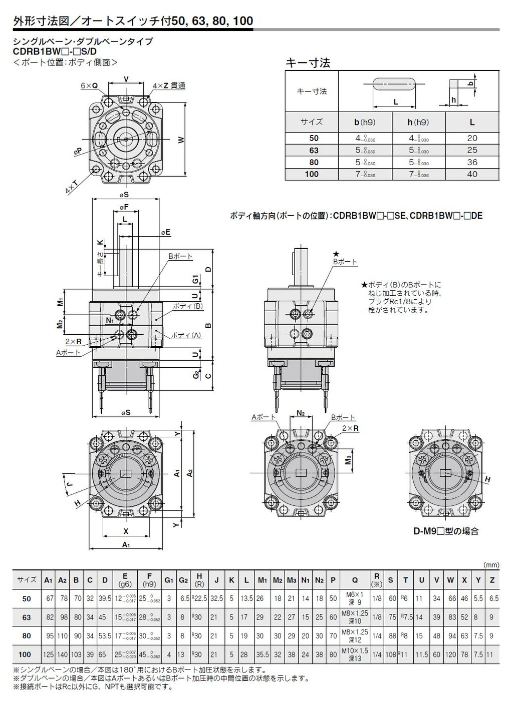 SMC CDRB1BW50-90DE Actuator, MINI/Vane, Rotary