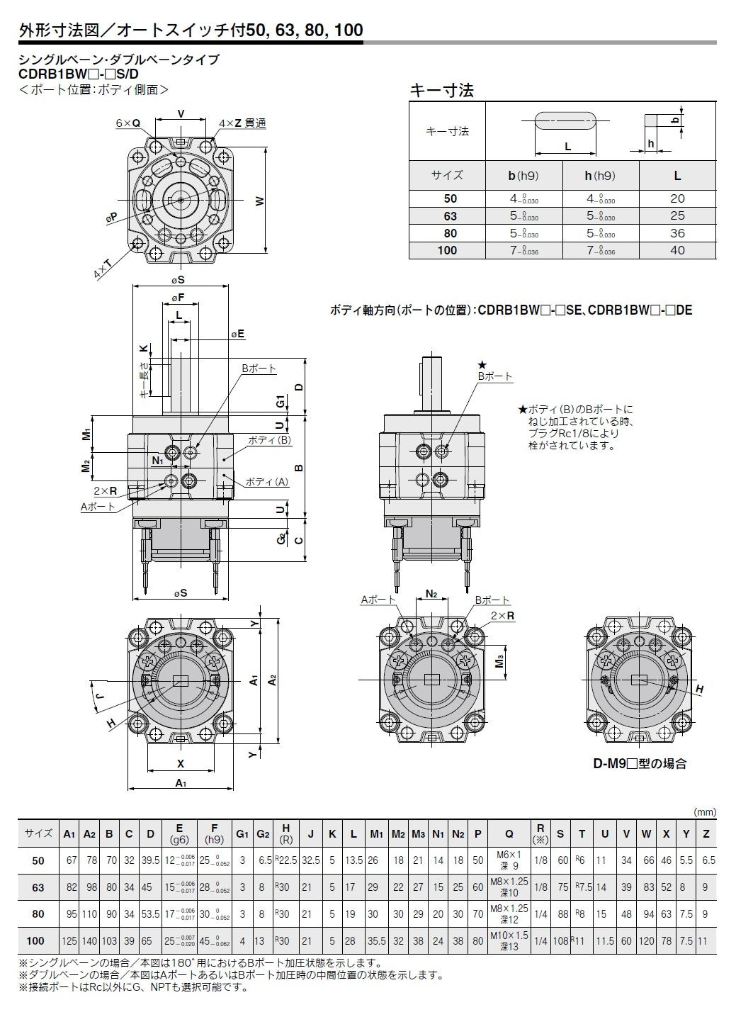 SMC CDRB1BW50-90DE Actuator, MINI/Vane, Rotary
