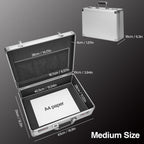 File Organizer Storage Box, Portable Locking Storage Totes with Dual Combination Locks, Lock Boxes for Personal