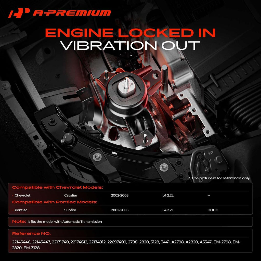 A-Premium Engine Motor and Transmission Mount Kit, with Torque Strut Mount