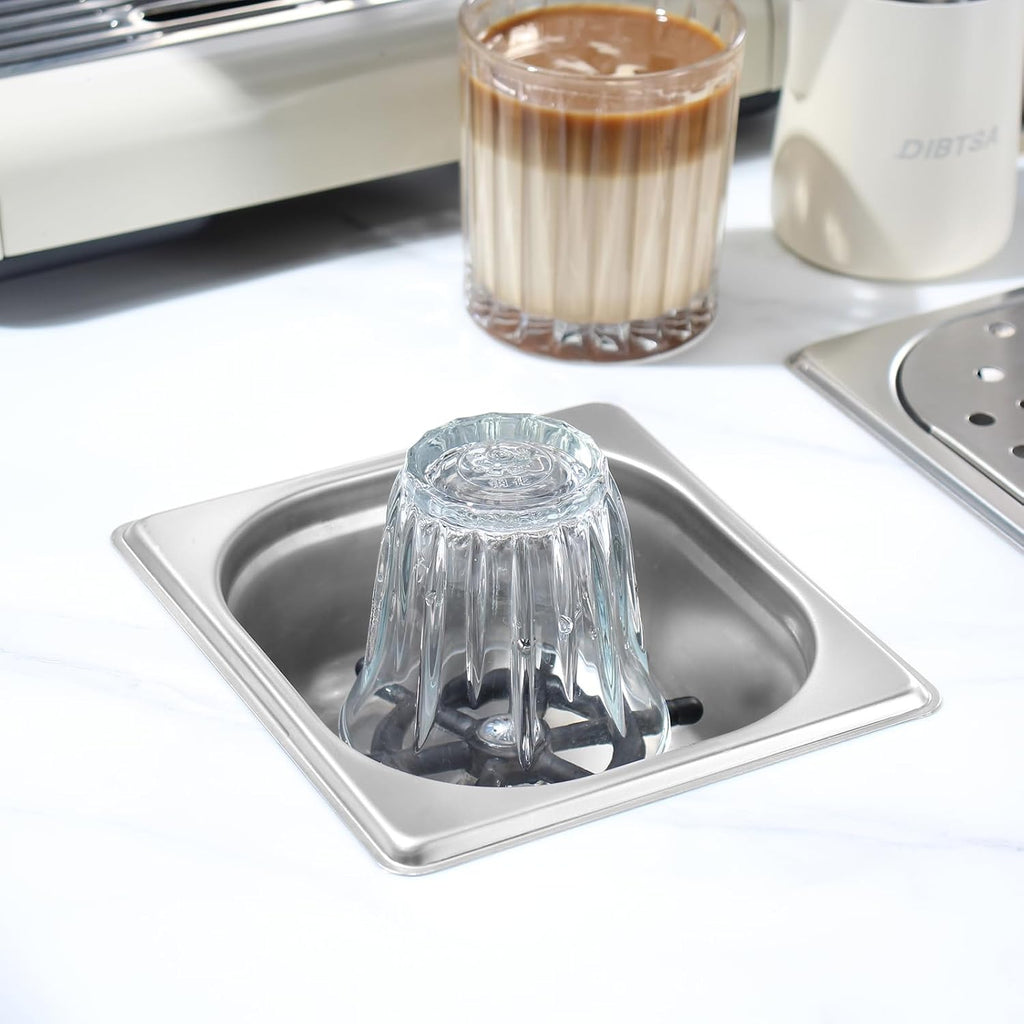 Pitcher Rinser , DIBTSA Automatic Glass Cup Washer , 304 Stainless Steel Coffee Milk Tea Cup Cleaner, for Home
